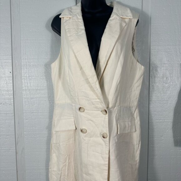 STEVE MADDENParis Double Breasted Blazer Sleeveless Romper Size XL NWT - Picture 4 of 9